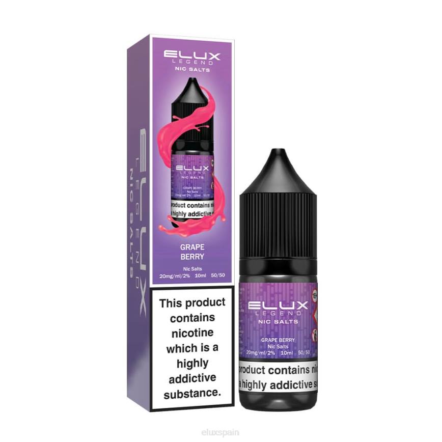 Elux Legend Z06668 sal nic 10ml baya de uva ELUX vape flavours
