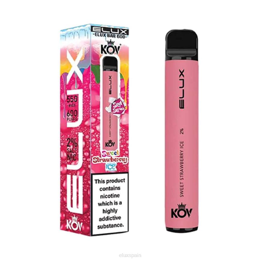 Elux Bar Z066110 vape desechable serie dulce hielo dulce de fresa ELUX vape review