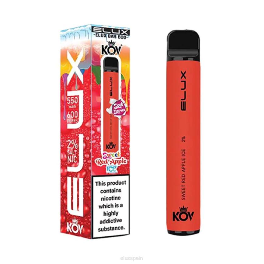 Elux Bar Z06611 vape desechable serie dulce hielo de manzana roja dulce ELUX vape amazon