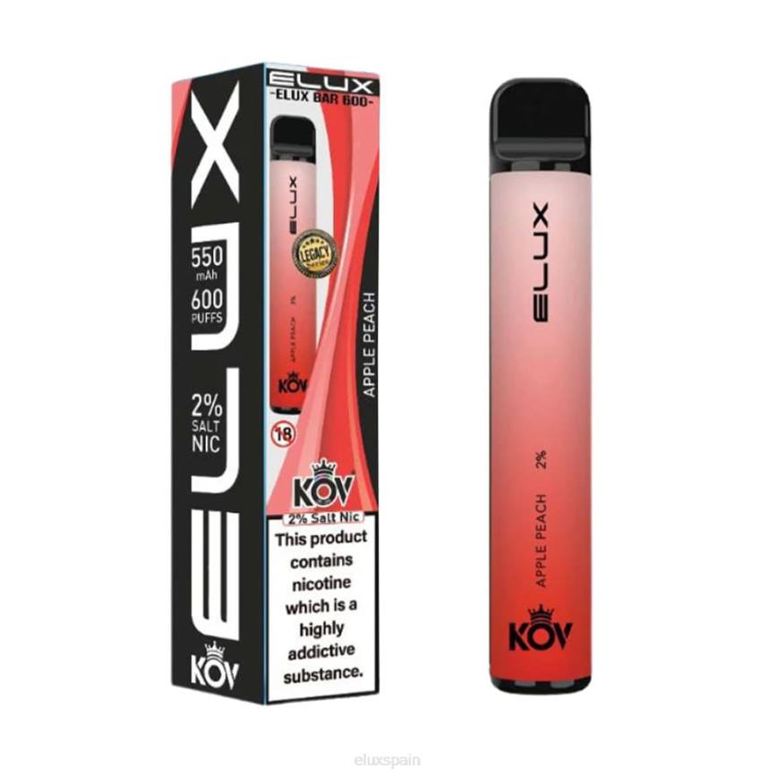 Elux Bar Z066103 vape desechable serie Legacy durazno manzana ELUX vape disposable