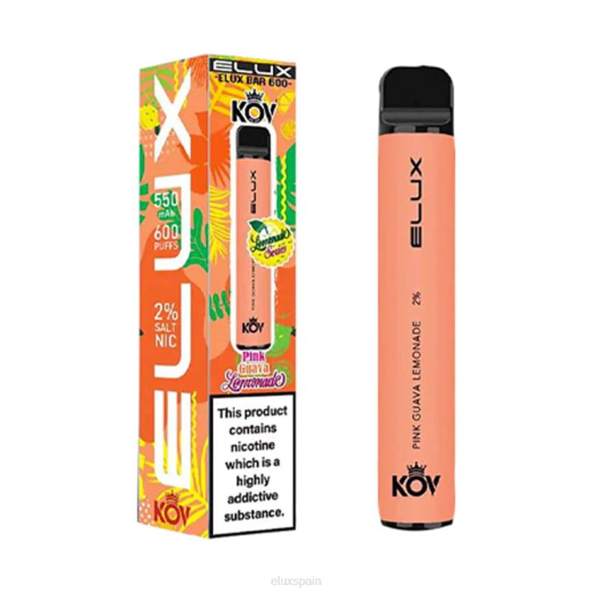 Elux Bar Z066106 vape desechable serie limonada limonada de guayaba rosa ELUX spain