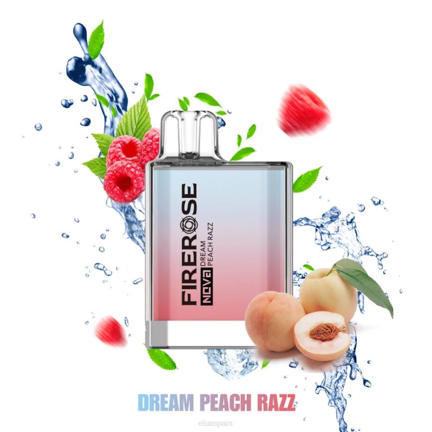 Elux Firerose Nova Z066112 Vape disponible de 600 inhalaciones razz de melocotón de ensueño ELUX price spain